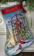 Набір для вишивання Dimensions 08819 Christmas Sled Stocking