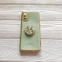 Чохол Ring Stones для Realme 7 Pro силіконовий Фісташковий