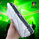 Сумка Клатч із паєтками білий + друк на ній з 2 боків, фото 2