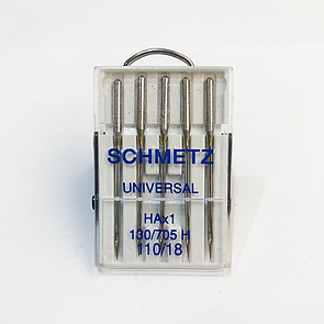 Голки швейні Schmetz (Німеччина) UNIVERSAL 110/18 130/705 H (для побутових швейних машин)