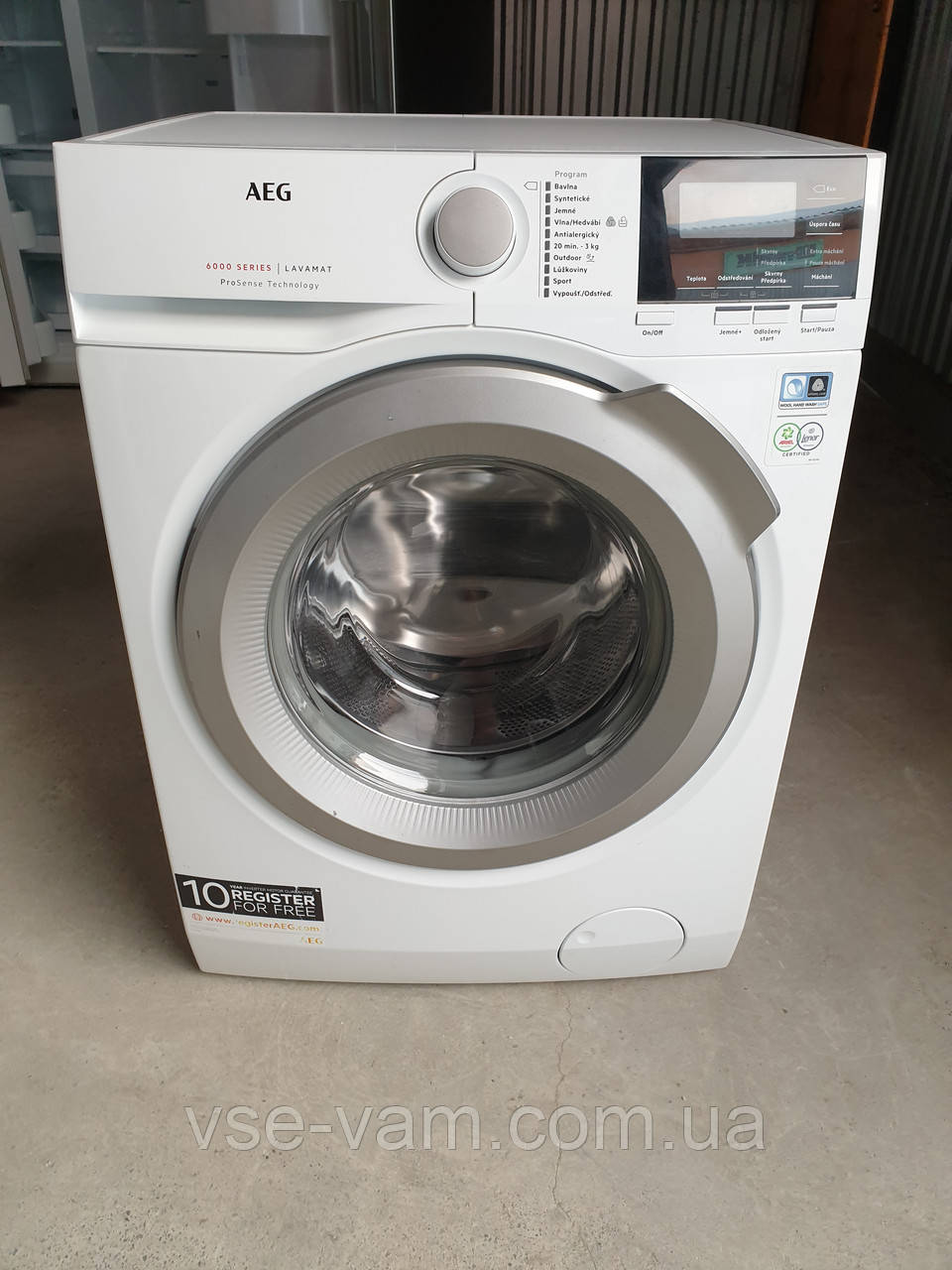 Пральна машина AEG lavamat 6000 Series ProSense 8 KG / L6FBG48SC, фото 1
