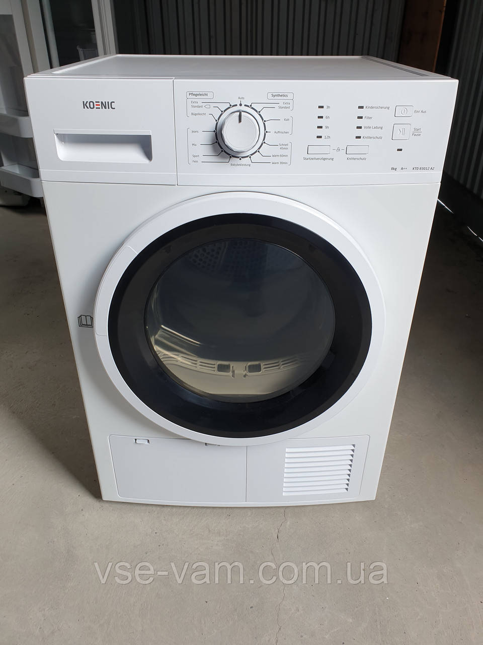 Сушка для одягу KOENIC 8 KG / KTD 83012 A2, фото 1