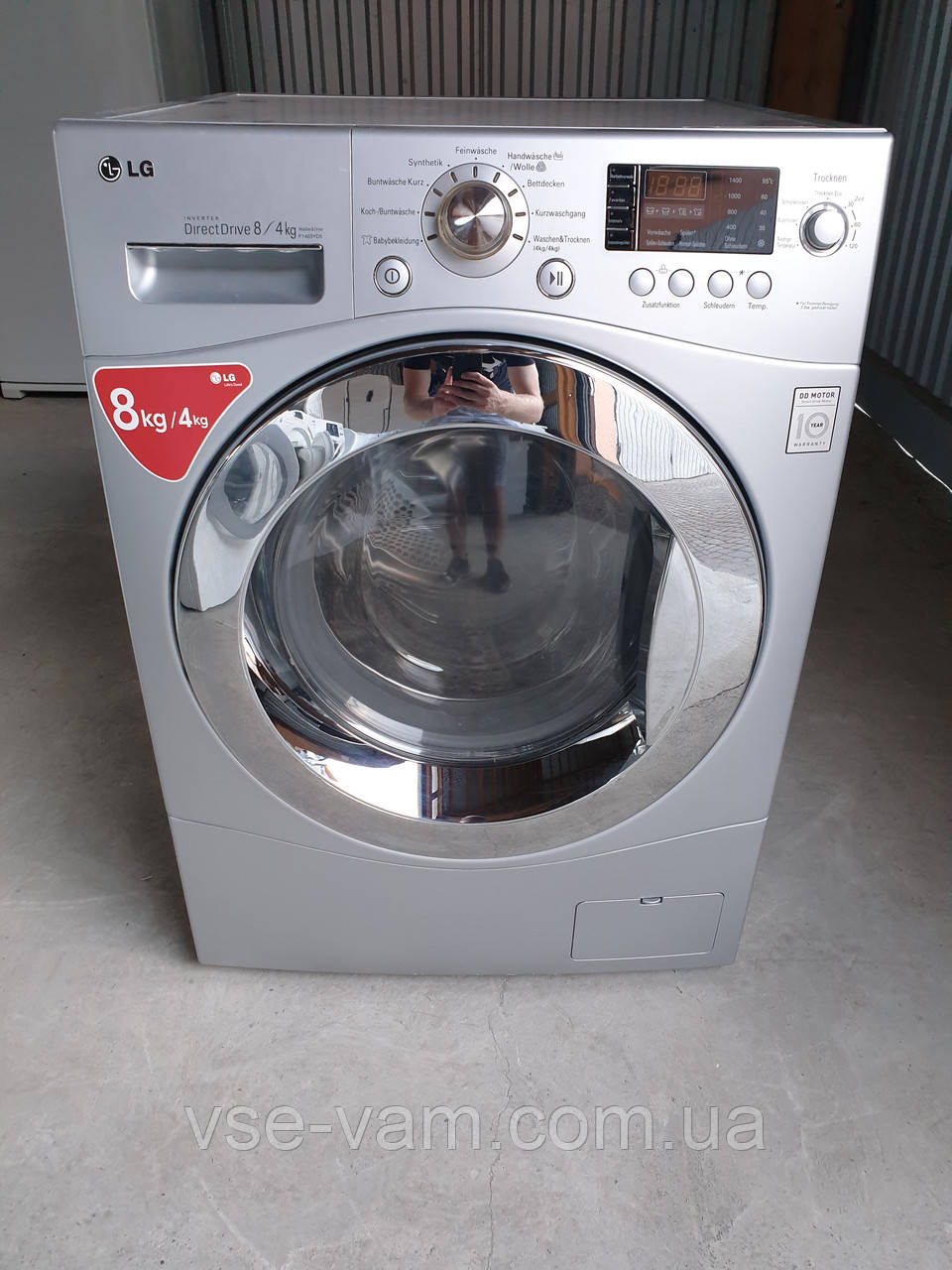 Пральна машина LG Inverter Direct Drive 8/4 KG з Сушкою / F1403YD5, фото 1