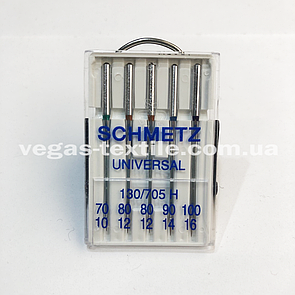 Голки швейні Schmetz (Німеччина) UNIVERSAL 180/705 H No70-100 (для побутових швейних машин)