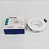Вбудований світильник поворотний Feron DL0375 круглий (пластик) білий матовий, фото 3