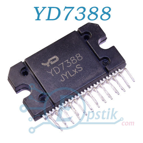 YD7388 автомобильный аудио усилитель 4х41Вт HZIP-25B