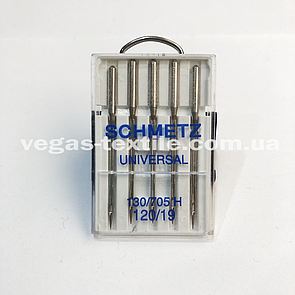 Голки швейні Schmetz (Німеччина) UNIVERSAL 130/705 H No120/19 (для побутових швейних машин)