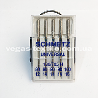 Иглы швейные Schmetz (Германия) UNIVERSAL 130/705 H №80-100 (для бытовых швейных машин)