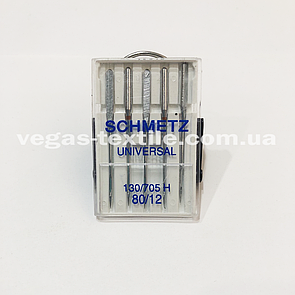 Голки швейні Schmetz (Німеччина) UNIVERSAL 130/705 H No80/12 (для побутових швейних машин)