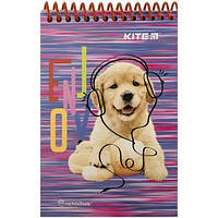 Блокнот А6 48арк., без лініювання, на спіралі (верхня), пластикова обкладинка Kite Rachael Hale