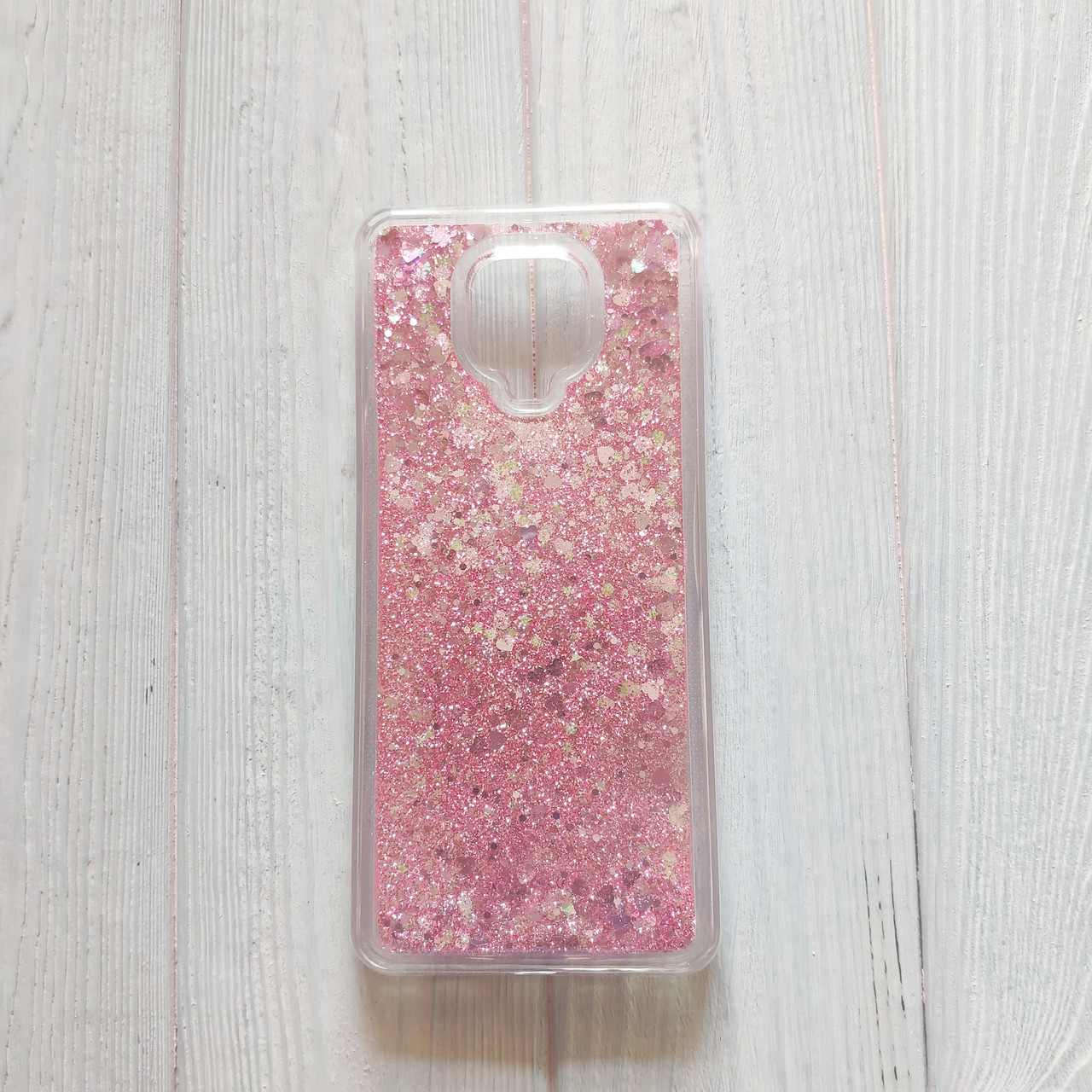 Чохол Glister для Xiaomi Redmi Note 9S / Note 9 Pro Перетікає Рожеве серце