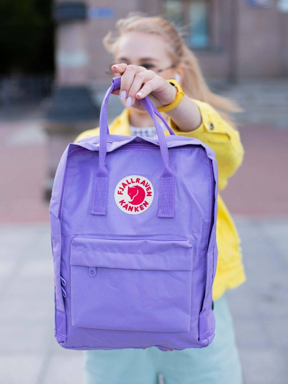 Шкільні портфелі Канкен. Рюкзаки Fjallraven Kanken Classic. Рюкзак світло-фіолетовий молодіжний шкільний 16л, фото 1
