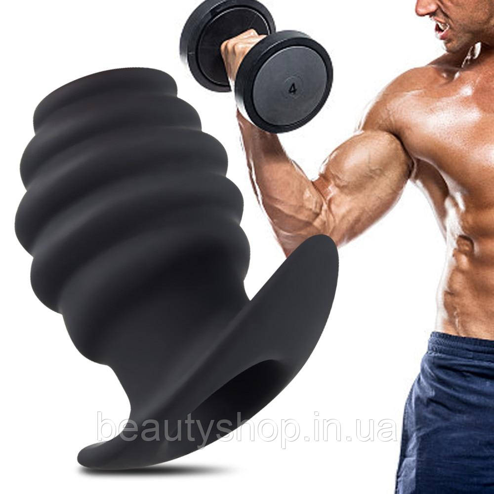 Порожня анальна експандер для масажу простати й анальна пробка UMANIA чорний