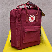 Рюкзаки Fjallraven Kanken Classic 16 литров детские. Портфели Канкен школьные для подростков 16л разные цвета Бордовый