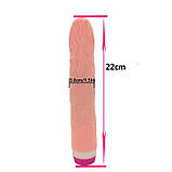 Реалістичний вібратор, що гнеться - Тілесний - Вібратори, фото 2