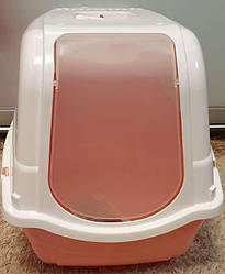 Туалет-бокс для котів з фільтром  ROMEO, 57 * 39 * 41 см, Bergamo, персик