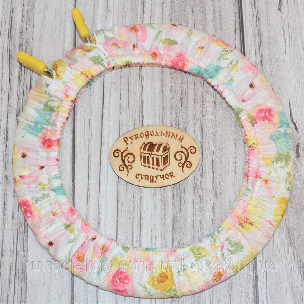 Чохол для пялець Nurge 195 мм Акварельні квіти, фото 1