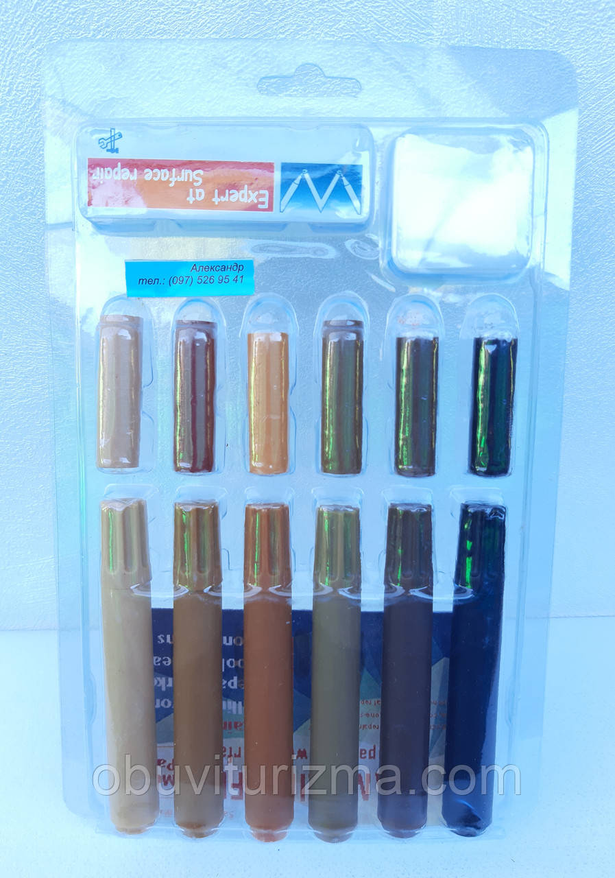 Набір маркерів + віск для затирання Nearby для усунення подряпин відколів, фото 1