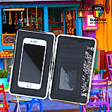 Сумка Клатч із паєтками чорний + друк на ній з 2 боків, фото 4