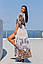 Довга шифонова пляжна туніка принт великого розміру, Шикарна довга пляжна туніка жіноча, Довга, фото 2