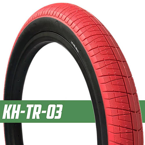Покрышка для велосипеда BMX 20 дюймов Kench USA черно-красная, цена 551 ...