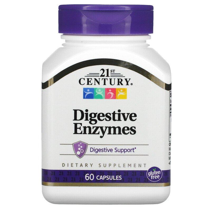 21st Century Digestive Enzymes 60 капсул, фото 1