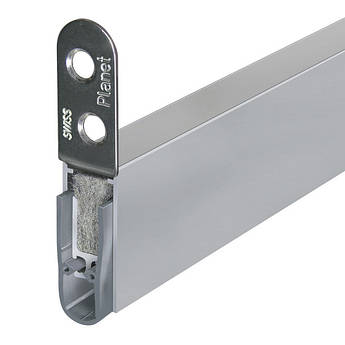 Випадаючий поріг для дверей Planet HS p RD | 48 dB 710-585мм Сірий