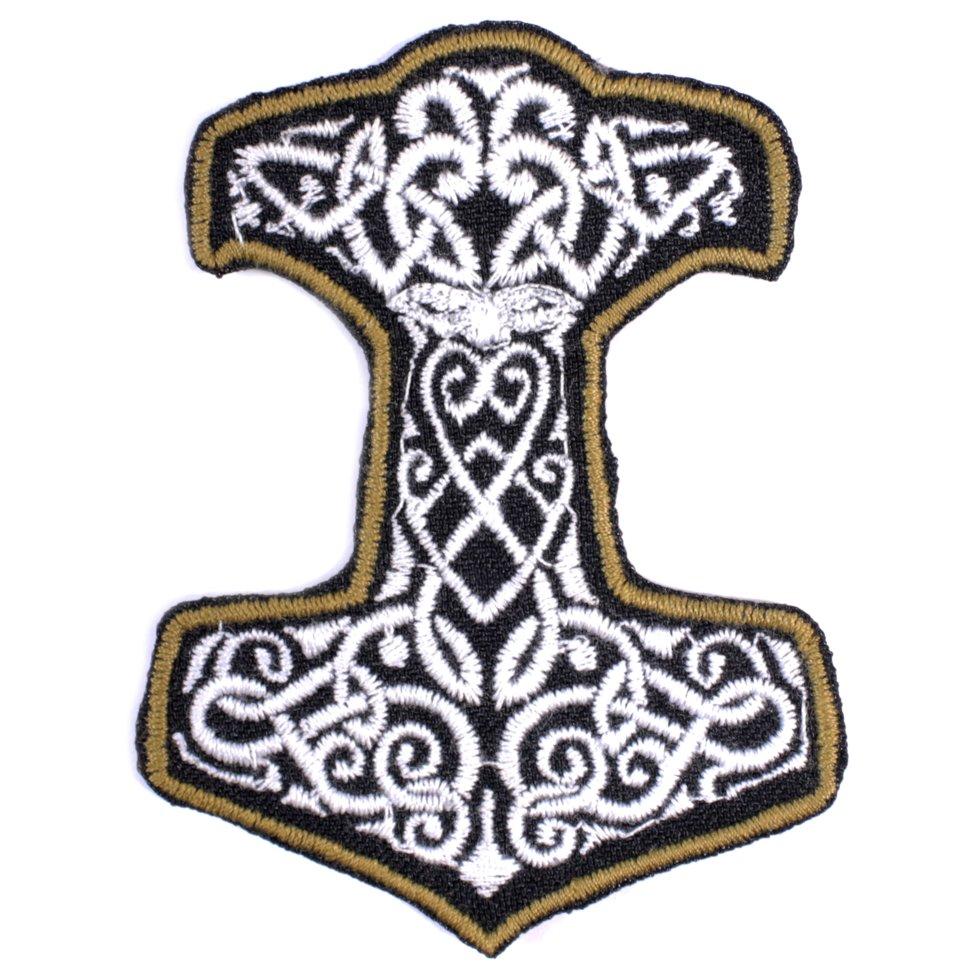 Wotan шеврон етнічний "Молот Тора" 6х8 см