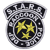 Wotan шеврон Resident Evil "S.T.A.R.S. Racoon Police-Dep" чорна 7,5х7 см