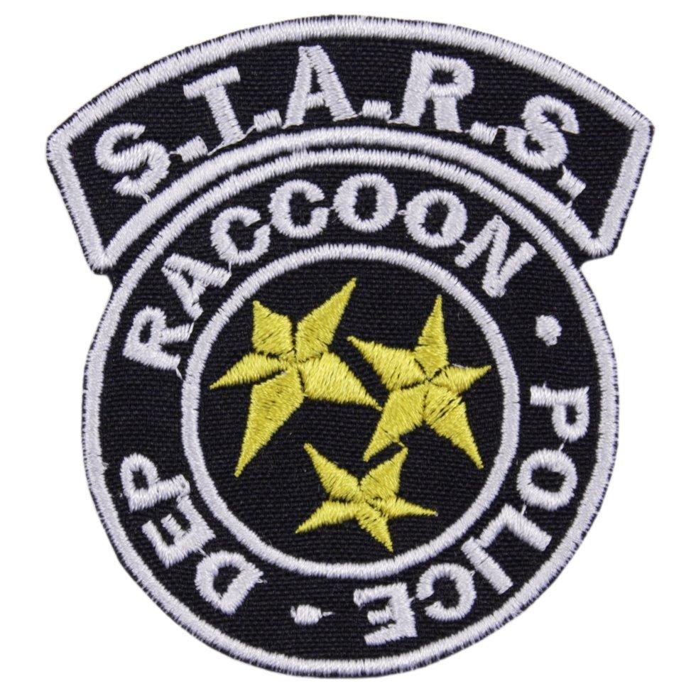 Wotan шеврон Resident Evil "S.T.A.R.S. Racoon Police-Dep" чорна 7,5х7 см