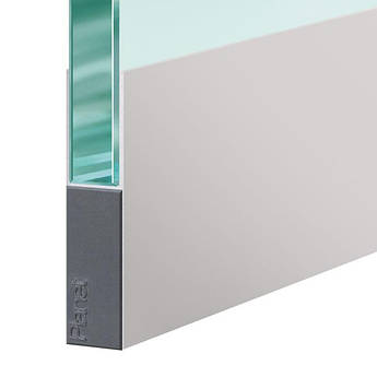 Випадаючий поріг для скляних дверей Planet KG-F8 narrow p RD | 48 dB 710-585мм Сірий