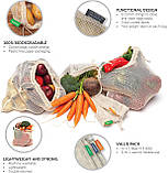 Екомішочки для покупок з органічної бавовни 13 шт Cottify Reusable Produce Bags, фото 7