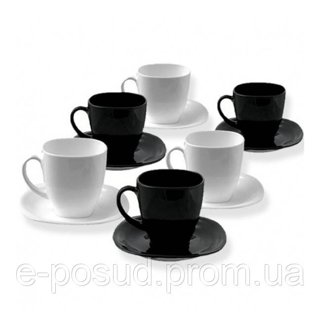 Сервиз чайный Luminarc Carine Black/White D2371 (220 мл, 12 пр) - фото 1 - id-p68482913