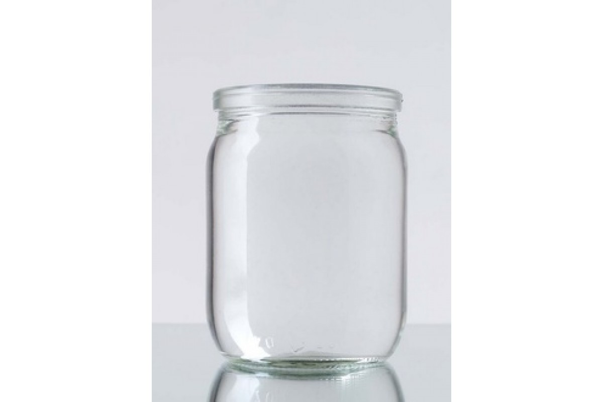 Скляна звичайна банка 0,5л, фото 1