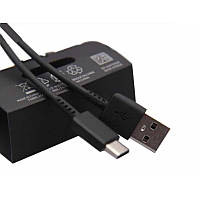 Оригінальний зарядний кабель USB до Type C Samsung для швидкої зарядки EP-DG970 Original-1 метр чорного кольору