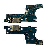 Нижня плата Samsung A015 (2020) з конектором заряджання + мікрофон + компоненти, Оригінал