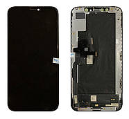 Дисплей (модуль) iPhone XS (A1920/ A2097/ A2098/ A2099/ A2100) оригінал з переклееным склом