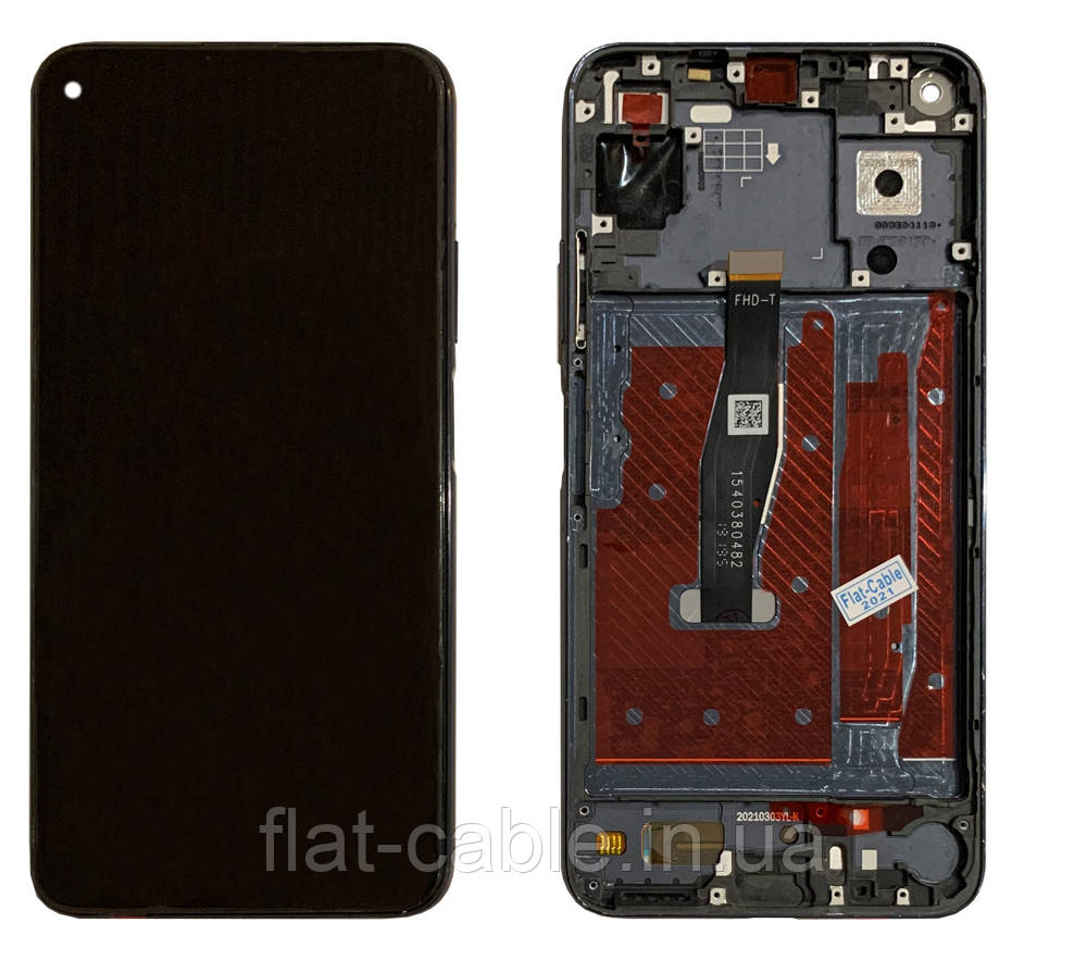 Дисплей + сенсор Huawei Honor 20 / Honor 20 Pro/ Nova 5T (YAL-L21) чорний ороигинал OEM в рамці