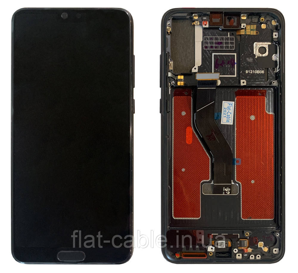 Дисплей + сенсор Huawei P20 Pro (CLT-L04, CLT-L09, CLT-L29) Чорний (PRC) з рамкою