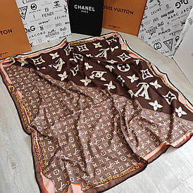 Хустка Louis Vuitton шовковий з ручною підшивкою