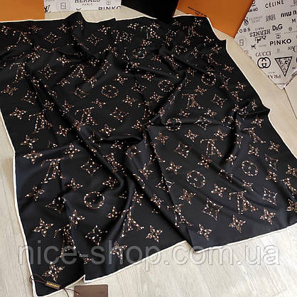 Хустка Louis Vuitton шовкова з ручною підшивкою, фото 3