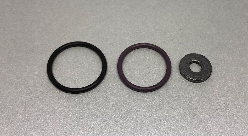 Комплект ущільнень форсунки DAF XF105/CF85 (1638270+1638271+1744858) графіт