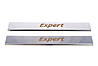 Накладки на пороги (Carmos, 2 шт, нерж) для Peugeot Expert 2007-2017 рр., фото 3