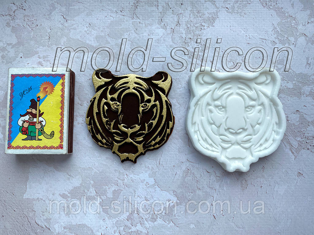 Силіконовий молд "Морд тигра", фото 1