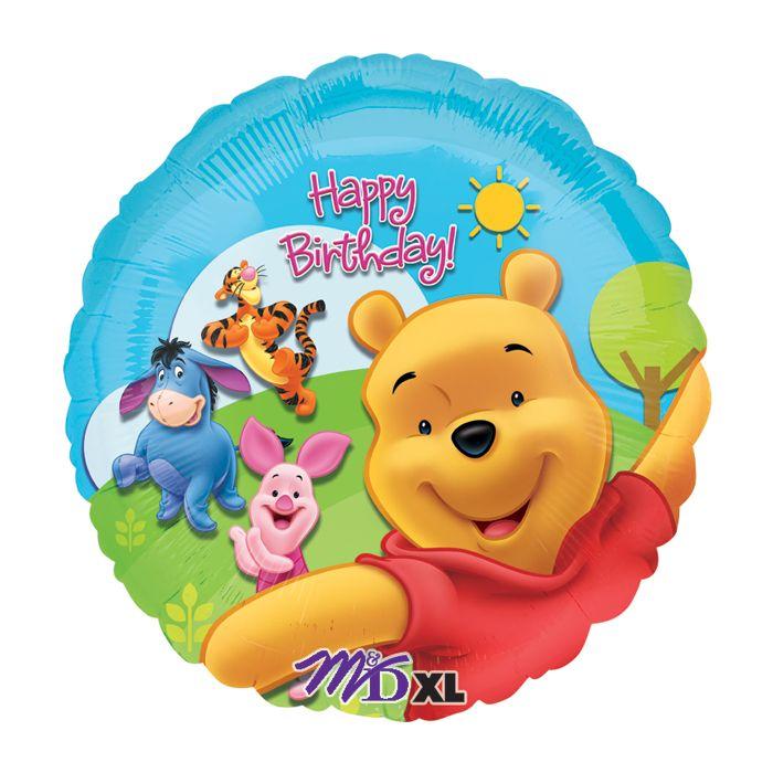 А 18" Pooh & Friends Sunny Happy B'dayg. Фольгований шар Вінні Пах та друзі