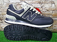 Мужские кроссовки New Balance Black/White ML574EGK ,кожа,оригинал