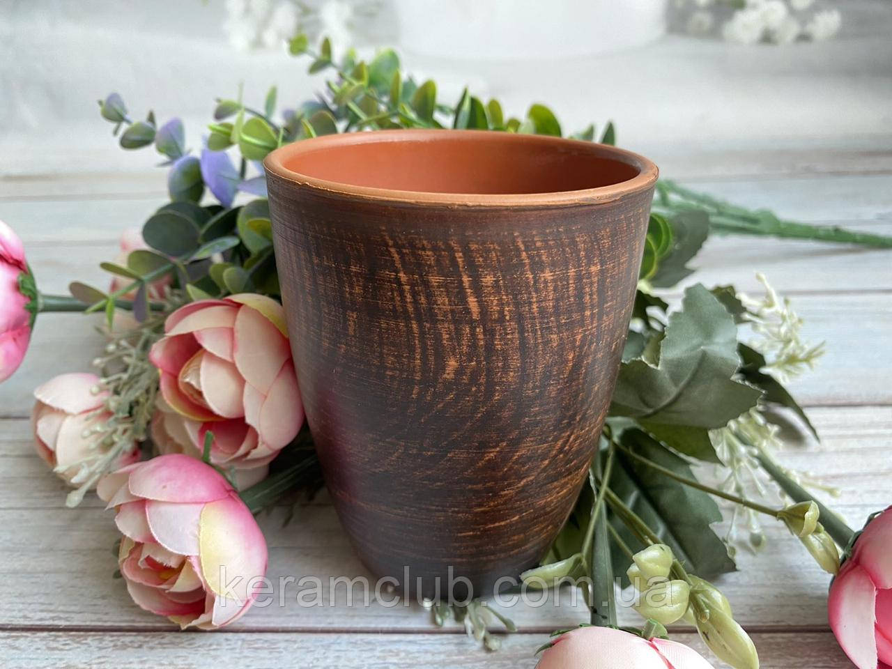 Глиняний стакан Керамклуб 300 мл, фото 1