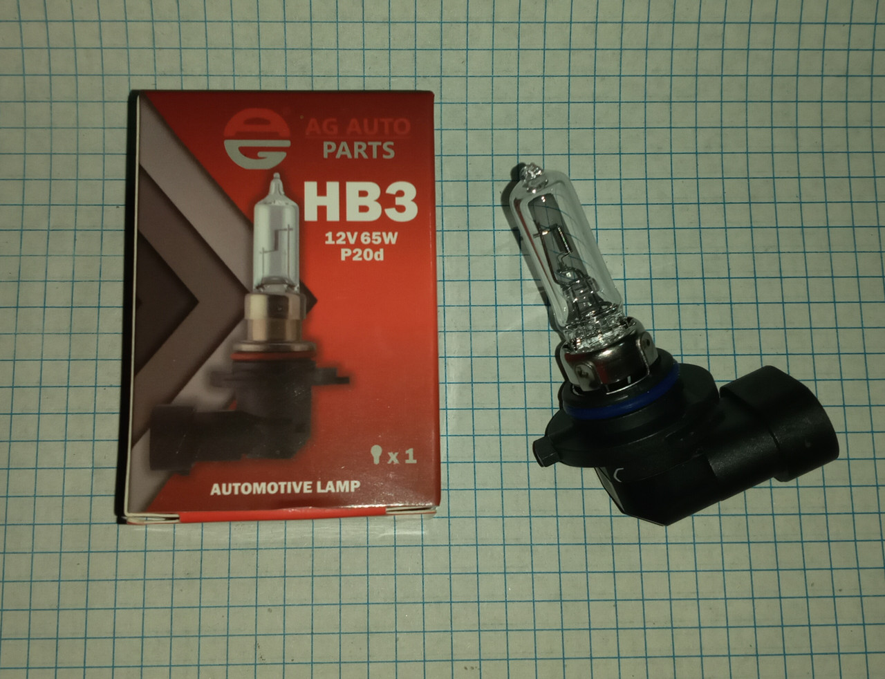 Лампа автомобільна HB3 12V 65W P20D ближня дальня протитуманна AG AUTOPARTS
