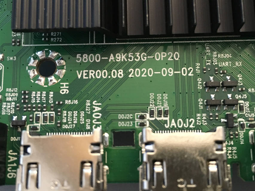 Системная плата телевизора, Mainboard 5800-A9K53G-0P20 VER00.08
