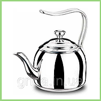 Турецький чайник оригінальний з нержавіючої сталі Korkmaz Droppa для всіх видів плит 2,7 літра